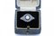 Art Deco Platinring mit Diamanten und Saphiren, 1950er 2