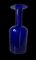 Dänische Moderne Blaue Vase von Otto Brauer für Holmegaard 1