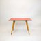 Red Children's Desk with Armchairs, 1950s, Set of 3 3
