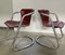Vintage Metaform Dining Chairs in Tubular Frame and Leather, 1960s, Set of 6 15
