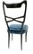 Chaises de Salle à Manger Vintage en Velours Bleu dans le style d'Ulrich, 1950s, Set de 6 6