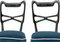 Vintage Italian Blue Velvet Dining Chairs in the style of Ulrich, 1950s, Set of 6 9