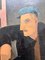 Xavier Albert Fiala, L'homme assis, Oil on Wood, Image 5