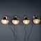 Vintage Italian Metal & Opaque Glass Wall Lights, 1950s, Set of 4, Image 5