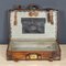 Antique 19th Century Victorian Leather Suitcase with Painted Crest, 1850s 23