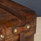 Antique 19th Century Victorian Leather Suitcase with Painted Crest, 1850s 13