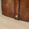 Antique 19th Century Victorian Leather Suitcase with Painted Crest, 1850s 4