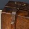 Antique 19th Century Victorian Leather Suitcase with Painted Crest, 1850s 5