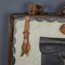 Antique 19th Century Victorian Leather Suitcase with Painted Crest, 1850s 18