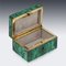 Antique 19th Century Victorian Malachite & Brass Box, 1890s 10