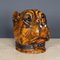 Antikes viktorianisches Holz of Life Bulldog Tabakglas, 19. Jh., 1890er 19