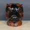 Antique Victorian Wood of Life Bulldog Tobacco Jar, 1900s, Image 16