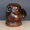 Antique Victorian Wood of Life Bulldog Tobacco Jar, 1900s, Image 13