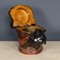 Antikes viktorianisches Holz of Life Bulldog Tabakglas, 1900er 12