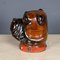 Antique 20th Century Wood of Life Bulldog Inkwell Jar, 1910s 19