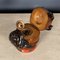 Antique 20th Century Wood of Life Bulldog Inkwell Jar, 1910s 14