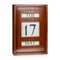 Vintage Striped Wood Perpetual Desk / Wall Calendar, 1970s 1