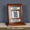 Vintage Mahogany & Brass Perpetual Desk Calendar, 1950s, Image 18