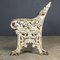 Antique 19th Century Victorian Cast Iron & Wood Garden Bench, 1890s 32