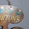 Panneau Publicitaire Winsor & Newton Paint Palette Antique, 1920s 5