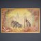 P Dupont, Familia de elefantes, 1960, óleo sobre lienzo, enmarcado, Imagen 13