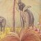 P Dupont, Familia de elefantes, 1960, óleo sobre lienzo, enmarcado, Imagen 7