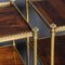 Antique 19th Century Rosewood & Brass 3-Tier Shelves, 1820s, Set of 2 6