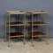 Antique 19th Century Rosewood & Brass 3-Tier Shelves, 1820s, Set of 2 19