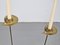Vintage Regency Gilt Brass & Bronze Candleholders, 1960s, Set of 2 9