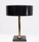 Clad Table Lamp in Black Leather by Jacques Adnet, France, 1960s 5