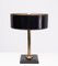 Clad Table Lamp in Black Leather by Jacques Adnet, France, 1960s, Image 6