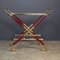 Italian Brass and Redwood Drinks Trolley in the style of Cesare Lacca, 1960s 12