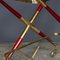 Italian Brass and Redwood Drinks Trolley in the style of Cesare Lacca, 1960s, Image 5