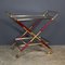 Italian Brass and Redwood Drinks Trolley in the style of Cesare Lacca, 1960s 16