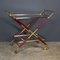 Italian Brass and Redwood Drinks Trolley in the style of Cesare Lacca, 1960s, Image 16