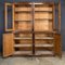 Large Victorian Oak Bookcases, 1900s, Set of 2 28