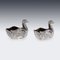 Duck-Shaped Silver Salt Cellars and Spoons, London, England, 1982, Set of 4, Image 18