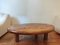 Tavolino da caffè ovale in legno con treppiede, Immagine 6