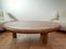 Tavolino da caffè ovale in legno con treppiede, Immagine 1