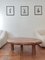 Tavolino da caffè ovale in legno con treppiede, Immagine 10