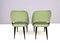Vintage Green Skai Side Chairs with Ebonized Wood Legs, Italy, 1950s, Set of 2 4