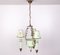 French Directoire Empire Quintet Painted Tole 5-Light Chandelier, 1950s 2