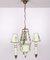 French Directoire Empire Quintet Painted Tole 5-Light Chandelier, 1950s 1