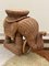 Mesa de centro de mimbre con forma de elefante, Francia, años 60, Imagen 10