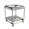 Cube Bar Cart in Brushed Aluminum by Lorenzo Burchiellaro, 1970s 24