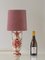 Lámpara de mesa Delft vintage en rojo de Regina, años 30, Imagen 2