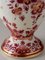 Regina Rare Delft Red Table Lamp, New Rose Velvet Lampshade 6