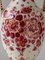 Regina Rare Delft Red Table Lamp, New Rose Velvet Lampshade 4