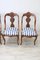 Dining Chairs in Carved Walnut, Early 19th Century, Set of 4 3