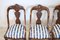 Dining Chairs in Carved Walnut, Early 19th Century, Set of 4 2